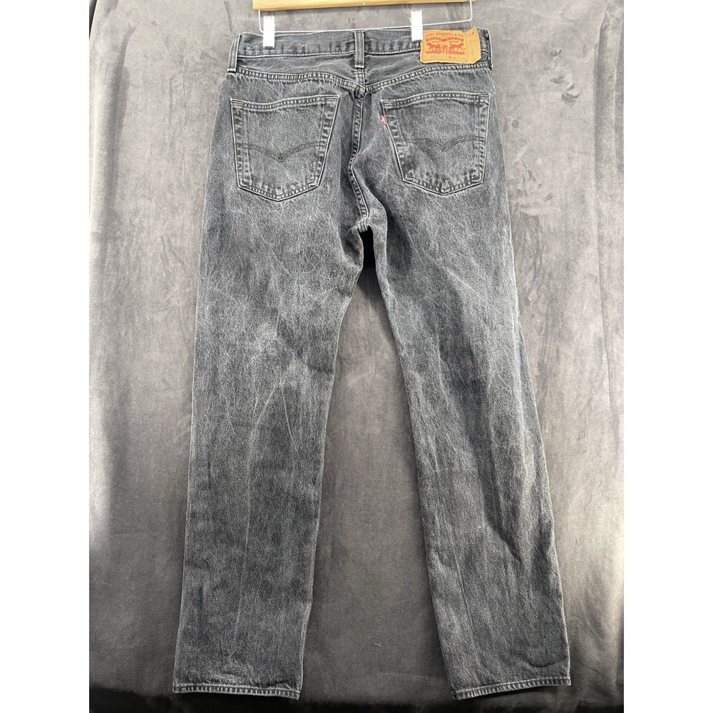 Levi's 501 Men's 34x34 Black‎ Gray Jeans Straight Leg Vintage Classic - Picture 3 of 14